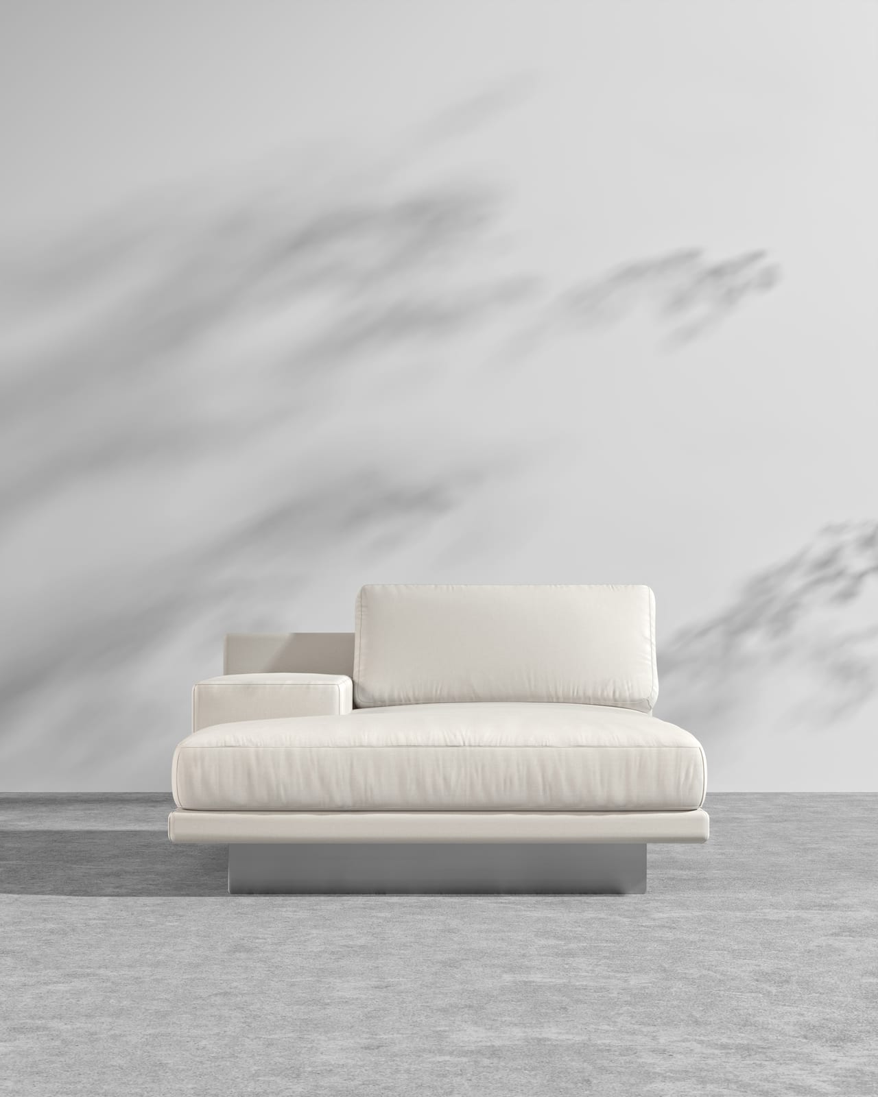 Dresden Outdoor Left Chaise with Armrest