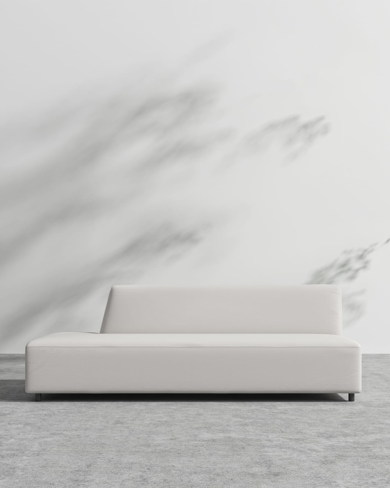 Mika Outdoor Armless Open Left 3 Seater