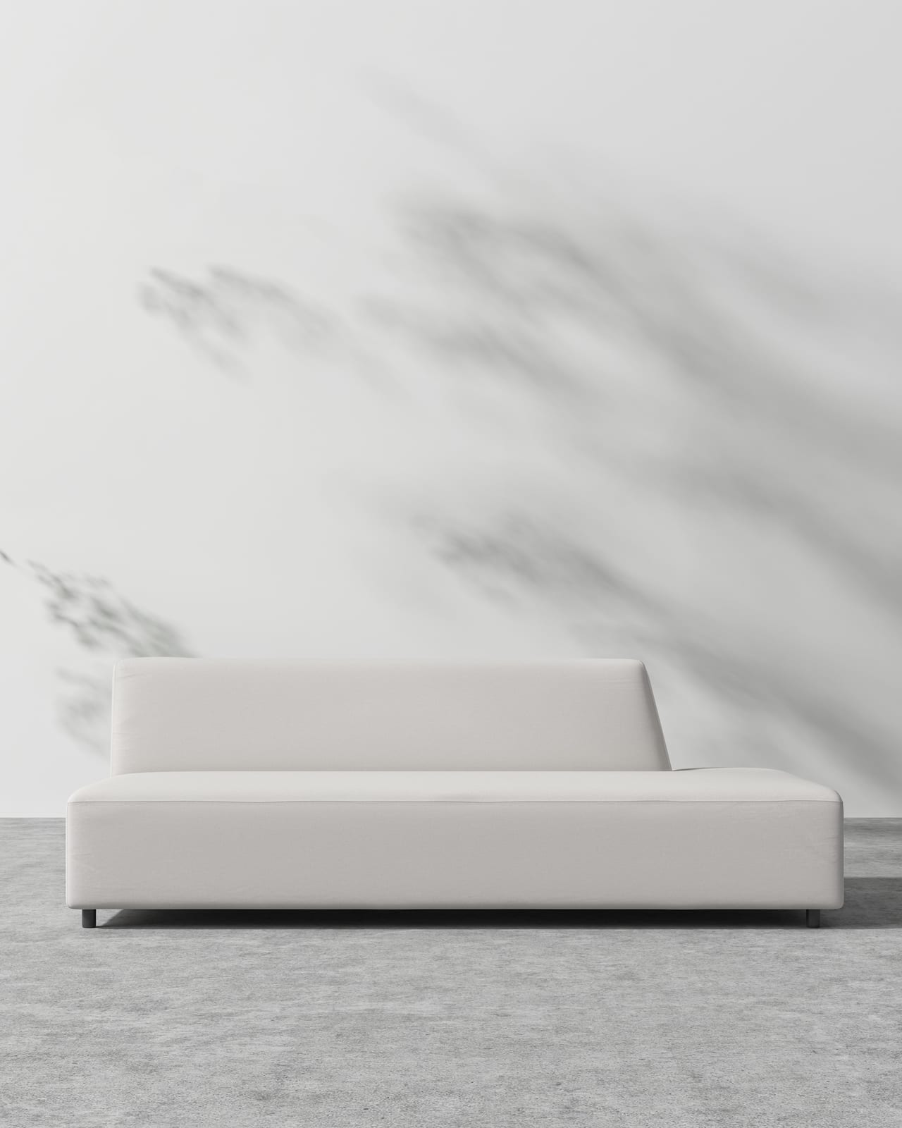 Mika Outdoor Armless Open Right 3 Seater